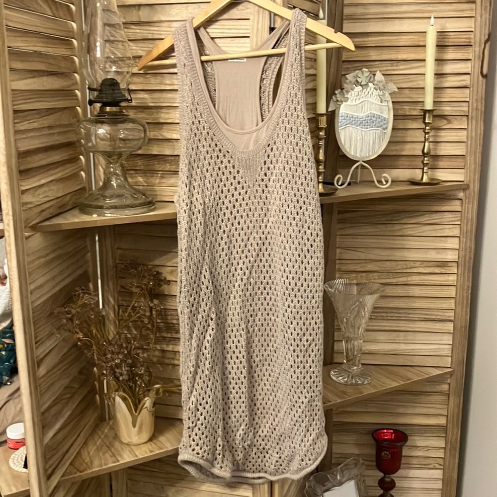 Club Monaco Crochet Dress sz M